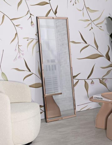 WANDSPIEGEL BERLIN ROZE CM 55X2X150 ( BINNENSPIEGEL AFMETING, Ophalen of Verzenden, Nieuw