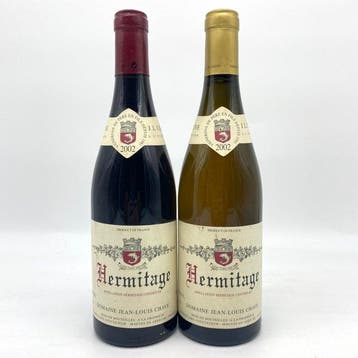 2002 Hermitage - Jean-Louis Chave - Hermitage - 2 Flessen, Verzamelen, Nieuw