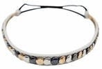 Haarband Sierband 1cm - Studs - Grijs Koper Zilver, Nieuw
