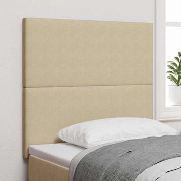 vidaXL Hoofdbord Lichtgroen Grijs 80 cm Katoen Stof, Verzenden, Nieuw, Stof