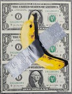 Jinks Kunst - Comedian Tribute to Maurizio Cattelan - 3 X, Antiek en Kunst