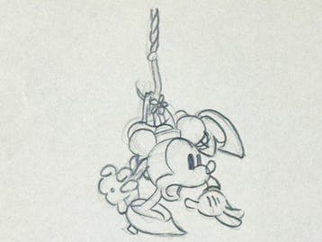 Walt Disney - Minnie Mouse-animatietekening - Building a, Nieuw