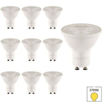 10x GU10 LED spot | Lybardo | 1.9 watt 50° 2700K warm wit, Verzenden, Nieuw, Overige typen