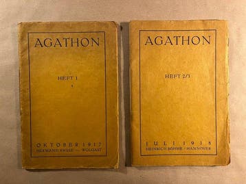 Paul Steegemann (editor) - Agathon. Heft 1, Oktober 1917 and