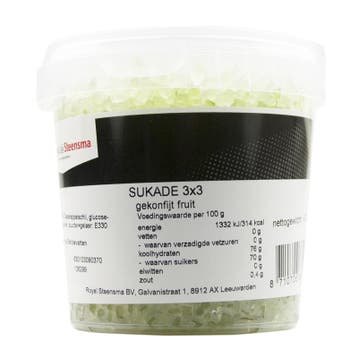 Royal Steensma Sukade Gekonfijte Cedervrucht 3x3mm 475g, Verzenden, Nieuw