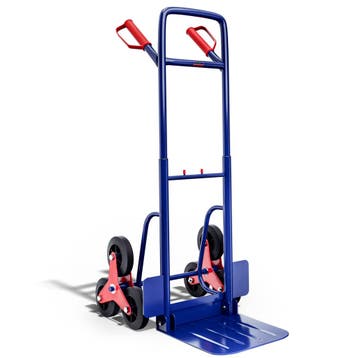 Steekwagen Blauw Rood Staal 65x47x115cm 200kg Trap, Verzenden, Nieuw