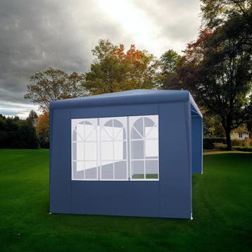Paviljoen Barinas met 3 zijdelen, waterdicht, 3x3m - blauw, Tuin en Terras, Partytenten, Verzenden, Nieuw