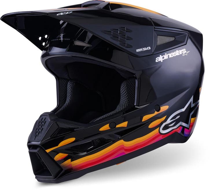 Alpinestars S-M3 Force Zwart Crosshelm, Motoren, Kleding | Motorhelmen, Overige typen, Heren, XXL, Nieuw met kaartje, Overige merken
