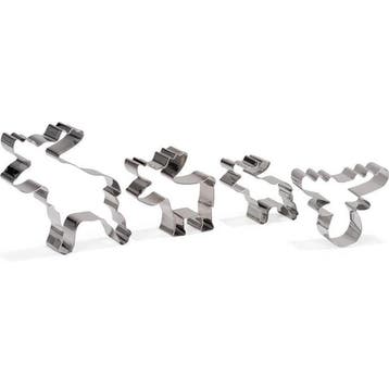 Patisse Uitsteekvormpjes Rendier RVS Set/4, Verzenden, Nieuw