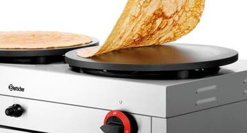 Bartscher Crêpe-bakplaat 2CP400G | Gas | 2x Ø40cm | 850x520x, Ophalen of Verzenden, Nieuw in verpakking
