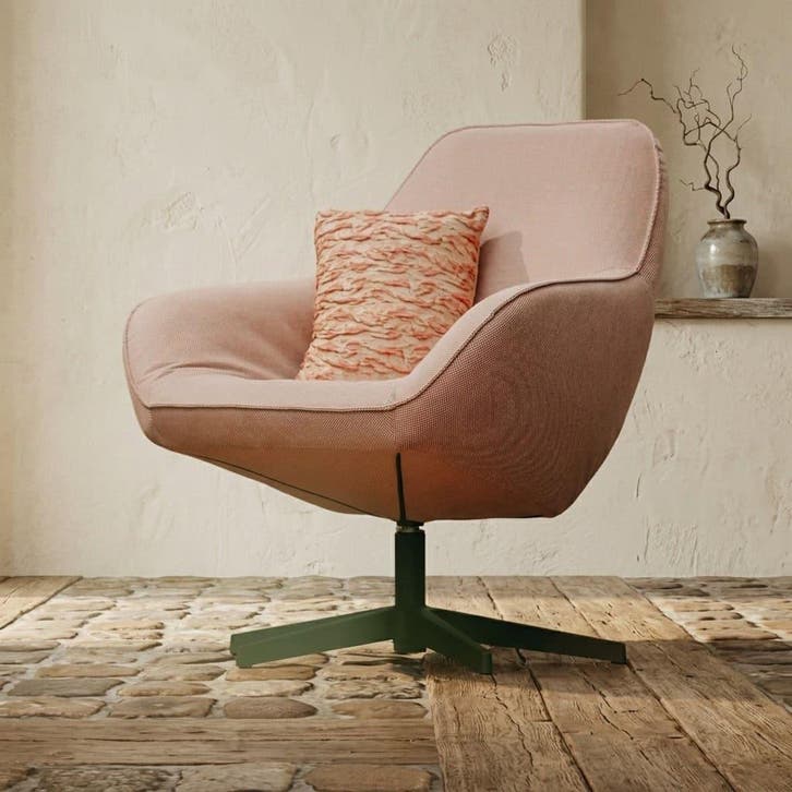 Fauteuil Hugo stof, Huis en Inrichting, Fauteuils, Nieuw, Ophalen of Verzenden