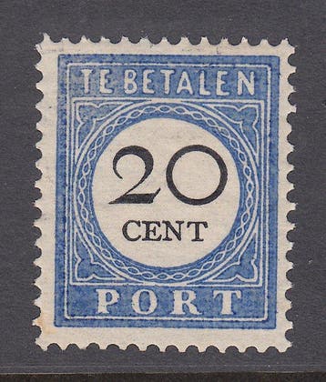 Nederland 1894/1907 - Portzegel - NVPH P25, Gestempeld