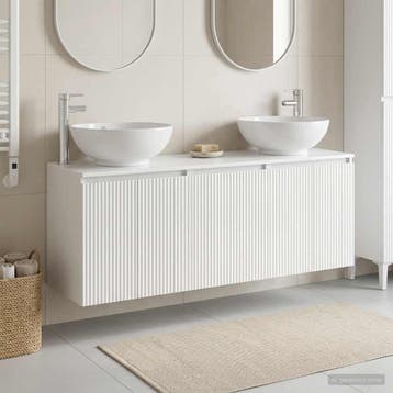 vidaXL Badkamerkastenset 3 st Hoogglans Wit 49,5 x 44,5 x 65, Verzenden, Nieuw