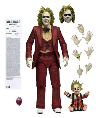 Beetlejuice Beetlejuice Action Figure Ultimate Red Tuxedo, Ophalen of Verzenden, Nieuw