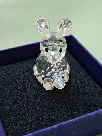 Swarovski - Beeldje - Swarovski crystal rabbit figurine -