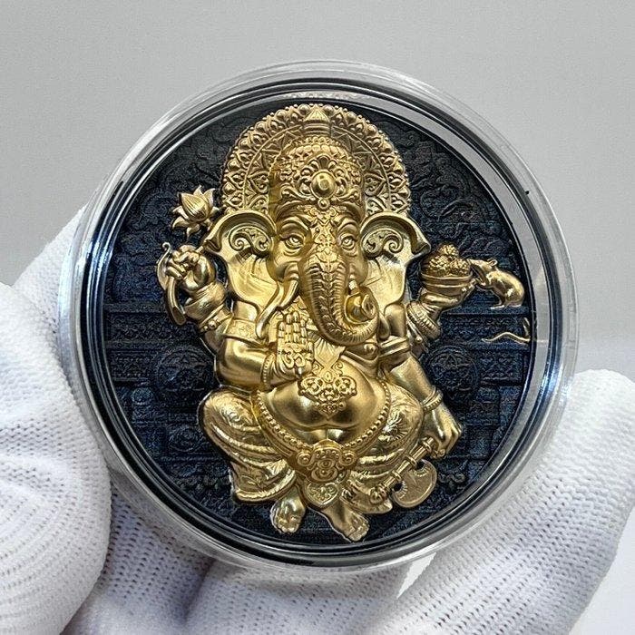 Niue. 5 Dollars 2025 – Ganesha – 5 oz Silver coin – .999, Postzegels en Munten, Munten | Europa | Niet-Euromunten
