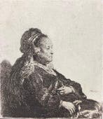 Rembrandt Harmensz van Rijn (1606-1669), after - La madre, Antiek en Kunst