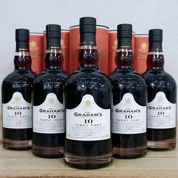 Grahams - 10 years old Tawny - Porto - 5 Flessen (0.75, Nieuw