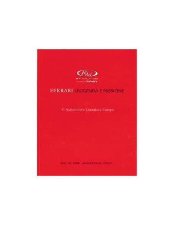 2008 FERRARI LEGGENDA E PASSION VEILING CATALOGUS, Boeken, Nieuw, Ferrari, Author