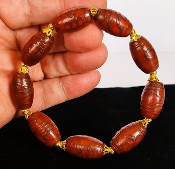Agaat « Drakenbloed » dZiarmband – De Hemelse Ogen -
