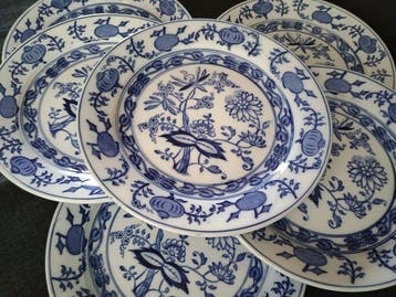 Richard Ginori, Laveno - Tafelservies (6) - Meissen- Blue