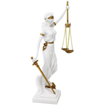 Beeld, Lady of Justice - Pop Art Style - 35 cm - Polyresine