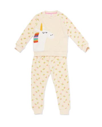 HEMA Kinderpyjama fleece unicorn beige, Verzenden, Nieuw