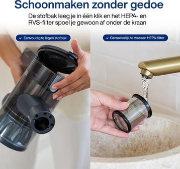 Steelstofzuiger Draadloos CleanDetect Lite 200W - Draadloze, Ophalen of Verzenden, Zo goed als nieuw