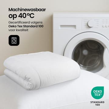 2dekans | Hom&Com – Donsdeken 90% Eendendons – 155x220 cm –, Huis en Inrichting, Ophalen of Verzenden, Zo goed als nieuw, Wit