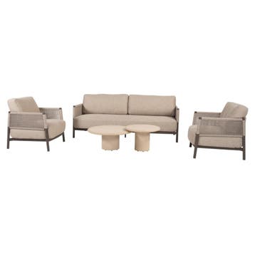 Hampton Savanne stoel bank loungeset 5 delig mortex terre 4, Ophalen of Verzenden, Nieuw