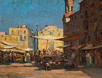 Luca Albino (1884-1952) - Mercato