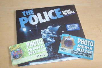 Police - Around The World (blue vinyl) LP/DVD + Backstage, Nieuw in verpakking