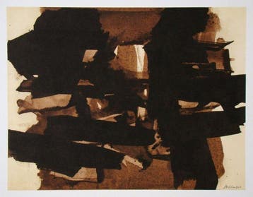 Pierre Soulages (1919-2022) - Peinture sur papier, Antiek en Kunst