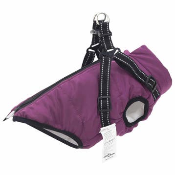 vidaXL Hondenjas Paars L32 Fleece en polyester, Verzenden, Nieuw