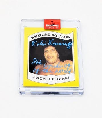 Pro Wrestling Robin Roussimoff Signed Limited Edition Andre, Verzamelen, Nieuw