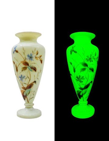 Théodore LEGRAS - Vaas - Uraniumglas - Vaas Art Nouveau