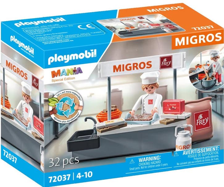Playmobil Migros Mania Chocolaterie Speelset - 72037 (Nieuw), Kinderen en Baby's, Speelgoed | Playmobil, Nieuw, Verzenden