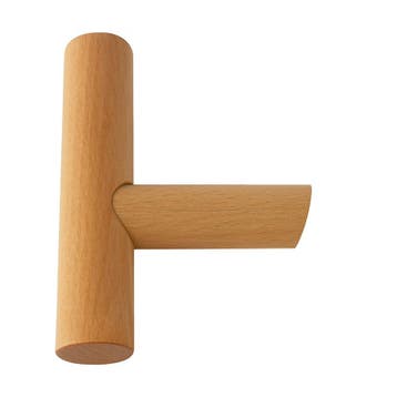 Houten wandhaak voor tassen, jassen en meer (beukenhout)., Ophalen of Verzenden, Nieuw