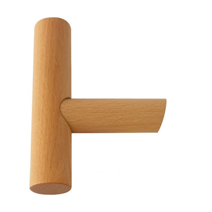 Houten wandhaak voor tassen, jassen en meer (beukenhout)., Doe-het-zelf en Verbouw, Gereedschap | Handgereedschap, Nieuw, Ophalen of Verzenden