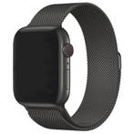 Apple Watch bandje Fiore - milanese - zwart, Bandje, Verzenden, Nieuw, Apple Watch