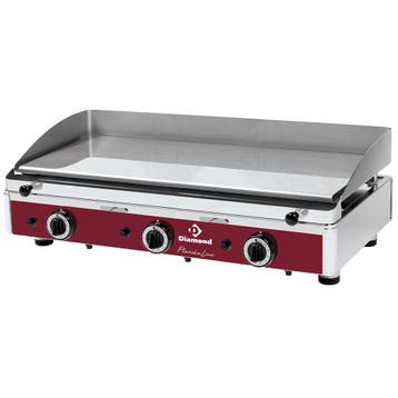 Bakplaat/Grillplaat | Propaangas | Gechromeerd | 3x 2,9kW |, Verzenden, Nieuw in verpakking