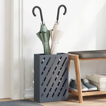 vidaXL Regen paraplu standaard Antraciet 28 x 12 x 41 cm, Verzenden, Nieuw