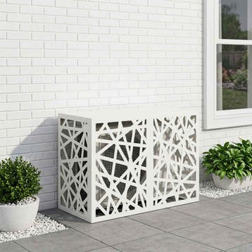 vidaXL Airconditioner hoes Wit 90 x 40 x 60 cm Staal, Verzenden, Nieuw