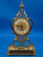 Klok - Imhof – Prunkvolle Tischuhr – Messing vergoldet –, Antiek en Kunst, Antiek | Klokken