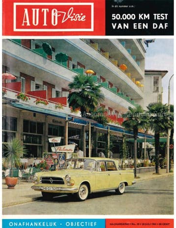 1961 AUTOVISIE MAGAZINE 30 NEDERLANDS, Nieuw, Author