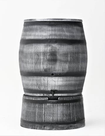 Houten regenton 240 liter Wineman greywash, Nieuw