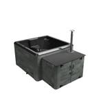 Rexener Polar Night Hottub met bioheater en zwart bad, Ophalen of Verzenden, Nieuw, Vierkant, Overige typen