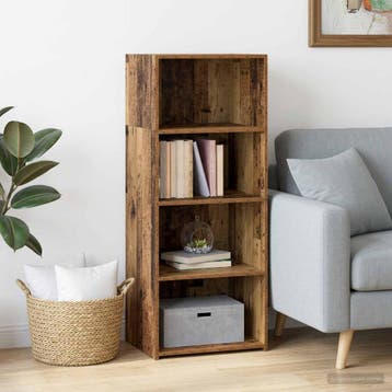 vidaXL buffetkast Oud hout 50 x 41 x 124 cm Bewerkt hout, Minder dan 50 cm, Verzenden, 100 tot 150 cm, Nieuw