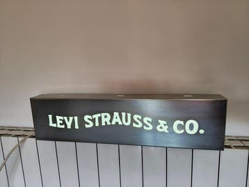 Vintage Levis neonbord - Reclamebord met