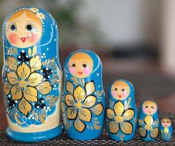 Russland Matreschka - Pop Matroschka - 1980-1990 - Rusland, Antiek en Kunst